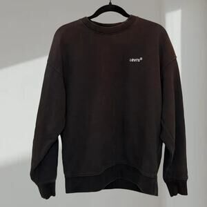 Levi’s Relaxed Crewneck Sweatshirt – Black/Charcoal (Men’s S)
